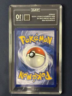Pokemon TCG Squirtle Stellar Crown Illustration Rare Card 148/142 Tag 10 - Image 2