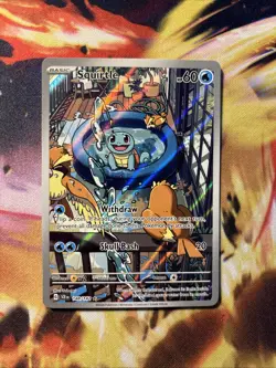 Pokemon TCG Squirtle 148/142 Stellar Crown Illustration Rare, English Edition - Image 1