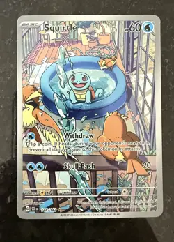 Pokemon Squirtle 148/142 Stellar Crown Art Rare Full Art 2024 English - Image 1