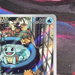Pokemon Squirtle TCG Stellar Crown Illustration Rare Card 148/142 - Image 3