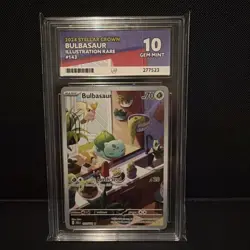 Pokemon Bulbasaur & Squirtle Stellar Crown 143 148 ACE 10 perfect sub grades - Image 3