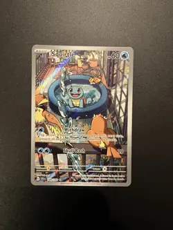 Pokemon Squirtle Stellar Crown Holo Card 148/142 SV07 Sir - Image 1
