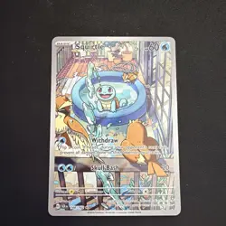 Pokemon Squirtle TCG Stellar Crown Illustration Rare Card 148/142 - Image 1