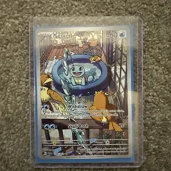 Pokemon Squirtle 148/142 Sv07: Stellar Crown Illustration Rare Holo Saboteri - Image 2