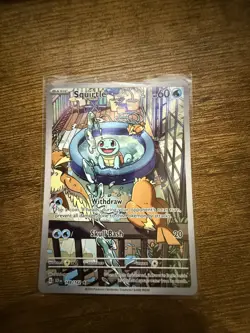 Pokemon TCG: Squirtle 148/142 Illustration Rare Stellar Crown Mint Condition - Image 1