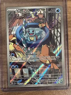 Pokemon TCG Squirtle Stellar Crown Card 148/142 NM Condition - Image 1