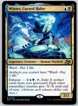 Winter, Cursed Rider - Aetherdrift DFT - MTG - NM Magic - 228 R - Image 1