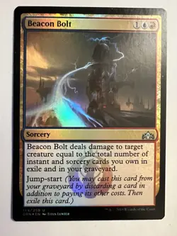 MTG FOIL Beacon Bolt - Guilds of Ravnica #154/259 Magic The Gathering Card NM - Image 1