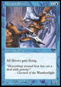 Winged Sliver - Light Play MTG Tempest - Image 1