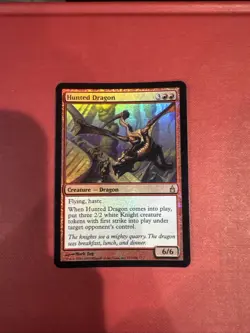 Hunted Dragon Mtg FOIL Ravnica Lp Light Play - Image 1