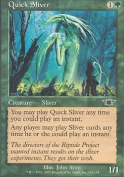 Quick Sliver - Medium Play MTG Legions - Image 1