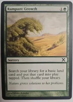 MTG Magic The Gathering Card Rampant GrowthSorcery Green X - Image 1