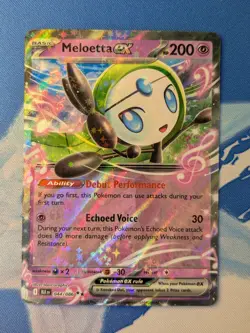 Meloetta ex 044/086 - Holo Double Rare Black Bolt Pokemon TCG NM - Image 1