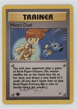 Misty's Duel 1st Ed. Pokemon Gym Heroes #123 2000 - Image 1