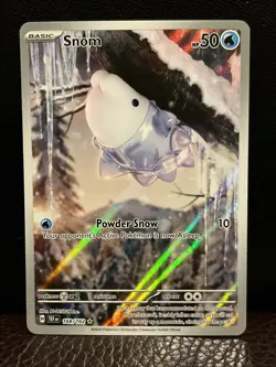 Pokemon Snom SV05: Temporal Forces 168/162 Illustration Rare Holo Water 50HP - Image 1