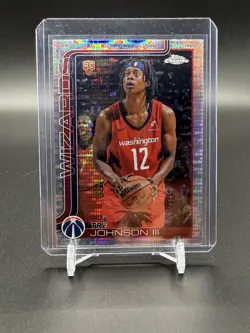 2025-26 Topps Chrome Tre Johnson RC Refractor (x4) -Wizards - Image 1