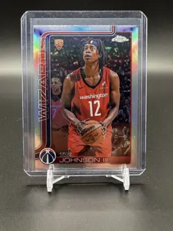 2025-26 Topps Chrome Tre Johnson RC Refractor (x4) -Wizards - Image 3