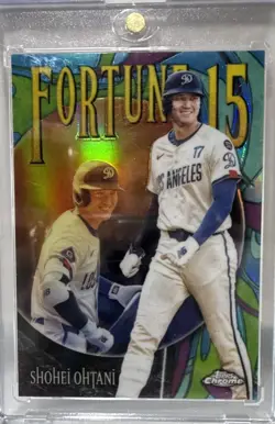 2025 Topps Chrome Update Series - Fortune 15 Shohei Ohtani #F15-6 - Image 1