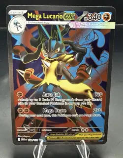 Mega Lucario ex 160/132 Ultra Rare Mega Evolution NM/M Pokemon Card TCG - Image 1