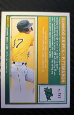 2025 Panini Donruss - Rated Prospects Konnor Griffin #123 Red & Blue (RC) - Image 2