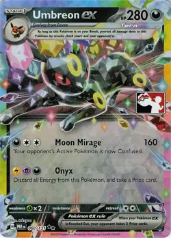 Umbreon ex Prize Pack Holo Double Rare SV: Prismatic Evolutions 060/131 NM - Image 1