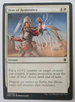 MTG Magic The Gathering Card Feat of ResistanceInstant White Khans Of Tarkir - Image 1