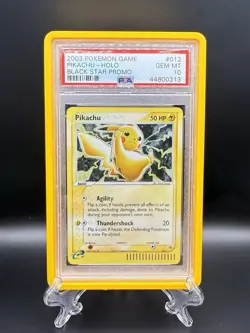 2003 Pokemon Game Black Star Promo Pikachu-Holo #012 PSA 10 GEM MT - Image 1