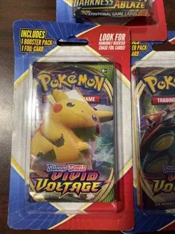 pokemon cards lot Of 3 Sword And Shield - 2 Vivid Voltage And 1 Darkness Ablaze - Image 2