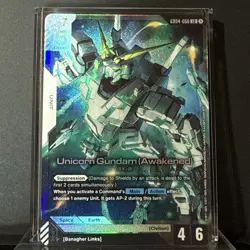 Gundam Card Game Phantom Aria Unicorn Gundam Awakened GD04-066 Legend Rare LR - Image 1