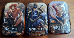 One Piece Card Game Tin Pack Set Vol.2 (Full Art Set of 3) TS02 OP13 New/Sealed - Image 1