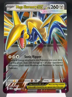Mega Skarmory ex 055/088 - Ultra Rare - Perfect Order Pokemon Card NM - Image 1