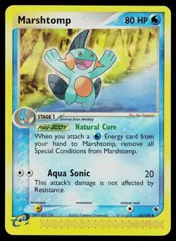 Pokemon Card Ruby & Sapphire Marshtomp 41/109 Uncommon - Image 1