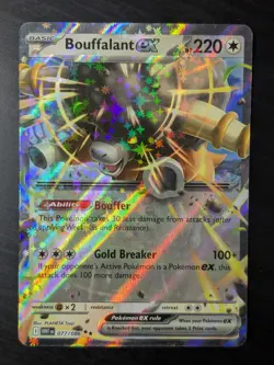 Bouffalant ex 077/086 - Ultra Rare - White Flare WHT - Pokemon Card NM - Image 1