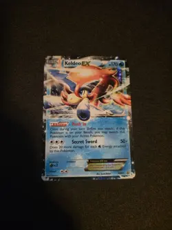 Pokemon TCG Keldeo EX Black Star Promo Card BW61 NM - Image 1