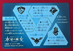 Gundam Carddass card No.002 GUNDAM AERIAL BANDAI Holo Rare Made in JAPAN TCG - Image 2
