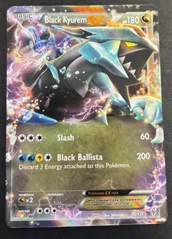 Pokemon Black Kyurem EX Ultra Rare Holo 95/135 Plasma Storm 180 HP Card - Image 1