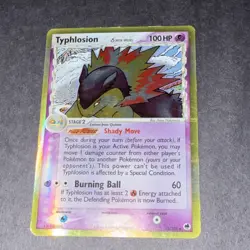 Pokemon Typhlosion Dragon Frontier 12/101 Holo Card English Nintendo 2006 - Image 1