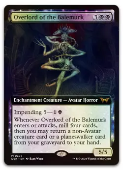Overlord of the Balemurk (Extended Art) #377 (Foil) (NM) Duskmourn DSK Magic MTG - Image 1