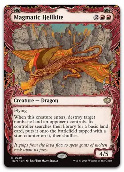 Magmatic Hellkite (Showcase) #301 (NM) Tarkir Dragonstorm TDM Magic MTG - Image 1