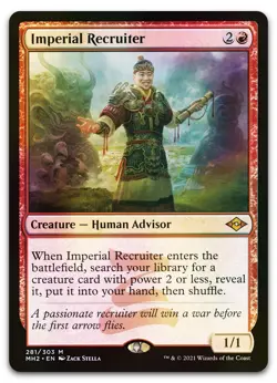 Imperial Recruiter (Foil Etched) #281 (NM) Modern Horizons 2 MH2 Magic MTG - Image 1