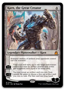Karn, the Great Creator #1 (NM) Ravnica Remastered RVR Magic MTG - Image 1
