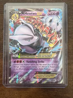 Pokemon M Mewtwo EX 63/162 Breakthrough Ultra Rare Holo LP-/MP+ - Image 1