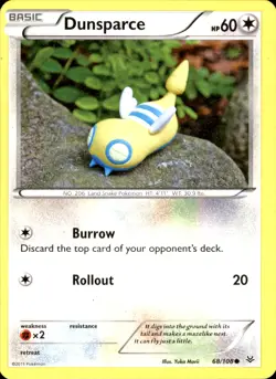 Dunsparce 68/108 Common - Pokemon XY - Roaring Skies 2015 MP - Image 1