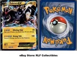 2012 Pokemon, Black & White Promos, #BW38 Zekrom EX, Holo Black Star Promo - Image 1