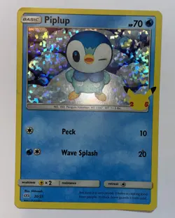 Pokemon TCG Piplup Shining Fates 20/25 Holo Promo - Image 1
