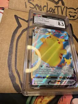 Pokemon CGC 8.5 - Surfing Pikachu VMAX 009/025 | Celebrations - Image 4