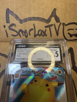 Pokemon CGC 8.5 - Surfing Pikachu VMAX 009/025 | Celebrations - Image 5