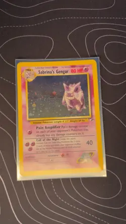 Sabrina's Gengar 014/132 Gym Heroes Holo RARE SWIRL Pokemon Great Shape 14 - Image 1