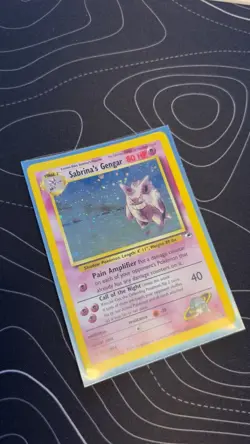 Sabrina's Gengar 014/132 Gym Heroes Holo RARE SWIRL Pokemon Great Shape 14 - Image 2