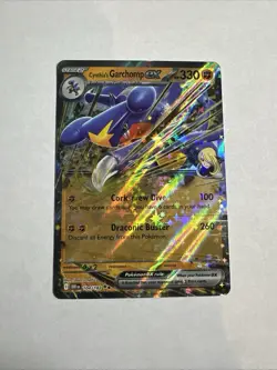 Pokemon TCG Cynthia's Garchomp ex DRI 104/182 Full Art Holo EX Double Rare - Image 1